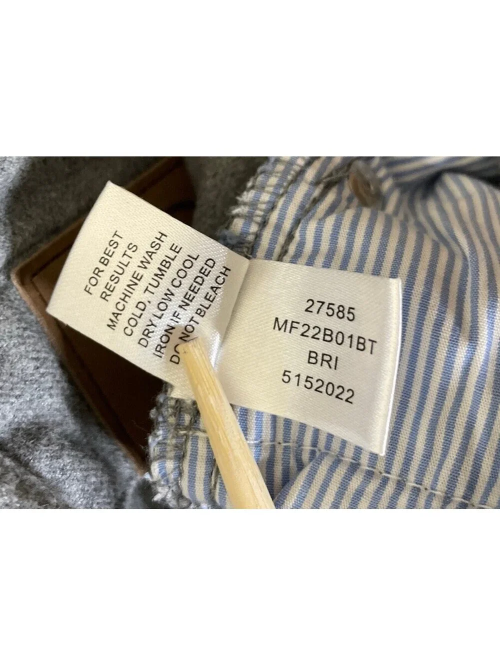 Peter Millar Crown Mountainside Flannel Pants Mens Sz 38L (tall) Gray 5 Pockets